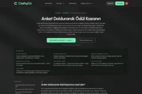 CashyGo anket görevleri sayfası ekran görüntüsü