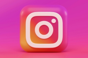 Pembe ve turuncu tonlarında üç boyutlu Instagram logosu