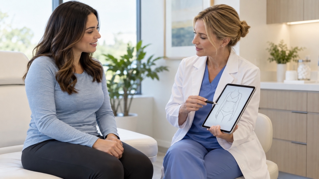 Karın germe ameliyatı planlama görüşmesi